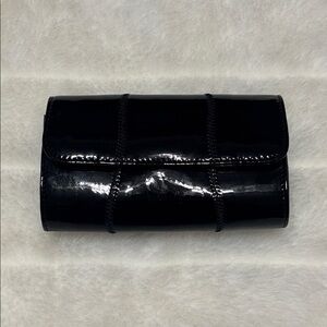 🔥🔥🔥Carlos Falchi Black and Purple Clutch🔥🔥🔥